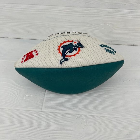 Miami Dolphins Collectible NFL Football Ball Old Vintage Team Logo - Picture 7 of 11